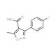 3-(4-Fluorophenyl)-5-methylisoxazole-4-carboxylic acid (CAS 1736-21-6) - chemical structure image