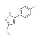3-(4-Fluorophenyl)-5-(methylthio)-1H-pyrazole (CAS 175137-20-9) - chemical structure image