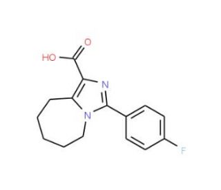3-(4-fluorophenyl)-6,7,8,9-tetrahydro-5H-imidazo[1,5-a]azepine-1-carboxylic acid - chemical structure image