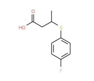 3-(4-Fluorophenylthio)butyric acid - chemical structure image