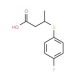 3-(4-Fluorophenylthio)butyric acid - chemical structure image