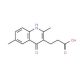 3-(4-Hydroxy-2,6-dimethyl-quinolin-3-yl)-propionic acid - chemical structure image