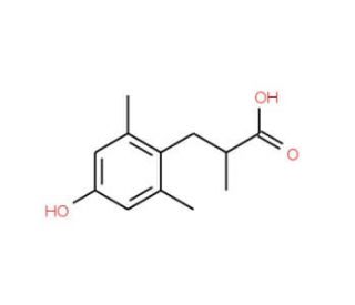 3-(4-Hydroxy-2,6-dimethylphenyl)-2-methyl-propionic acid (CAS 194857-85-7) - chemical structure image