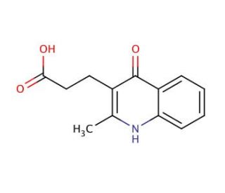 3-(4-Hydroxy-2-methyl-quinolin-3-yl)-propionic acid (CAS 22609-25-2) - chemical structure image