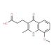 3-(4-Hydroxy-8-methoxy-2-methyl-quinolin-3-yl)-propionic acid - chemical structure image