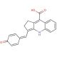 3-(4-Hydroxy-benzylidene)-2,3-dihydro-1H-cyclopenta[b]quinoline-9-carboxylic acid - chemical structure image
