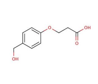 3-(4-Hydroxymethylphenoxy)propionic acid (CAS 101366-61-4) - chemical structure image