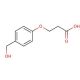 3-(4-Hydroxymethylphenoxy)propionic acid (CAS 101366-61-4) - chemical structure image