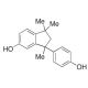 3-(4-Hydroxyphenyl)-1,1,3-trimethyl-5-indanol (CAS 10527-11-4) - chemical structure image