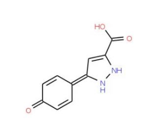 3-(4-hydroxyphenyl)-1H-pyrazole-5-carboxylic acid - chemical structure image