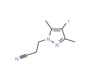 3-(4-Iodo-3,5-dimethyl-1H-pyrazol-1-yl)-propanenitrile - chemical structure image