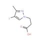 3-(4-Iodo-3-methyl-1H-pyrazol-1-yl)propanoic acid - chemical structure image