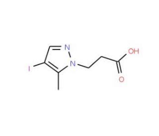 3-(4-Iodo-5-methyl-1H-pyrazol-1-yl)propanoic acid - chemical structure image