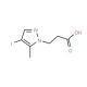 3-(4-Iodo-5-methyl-1H-pyrazol-1-yl)propanoic acid - chemical structure image