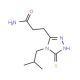 3-(4-isobutyl-5-mercapto-4H-1,2,4-triazol-3-yl)propanamide - chemical structure image