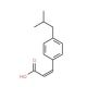 3-(4-isobutylphenyl)acrylic acid (CAS 66734-95-0) - chemical structure image