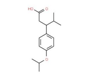 3-(4-Isopropoxy-phenyl)-4-methyl-pentanoic acid - chemical structure image