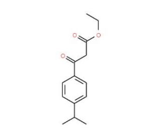 3-(4-Isopropyl-phenyl)-3-oxo-propionic acid ethyl ester (CAS 54957-66-3) - chemical structure image