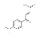 3-(4-Isopropylbenzoyl)acrylic acid - chemical structure image