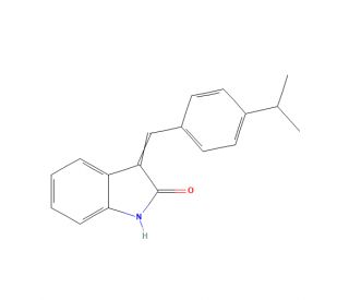 3-(4-Isopropylbenzylidenyl)indolin-2-one (CAS 186611-55-2) - chemical structure image