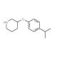 3-(4-Isopropylphenoxy)piperidine - chemical structure image