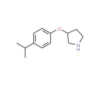 3-(4-Isopropylphenoxy)pyrrolidine - chemical structure image
