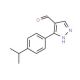 3-(4-Isopropylphenyl)-1H-pyrazole-4-carbaldehyde - chemical structure image