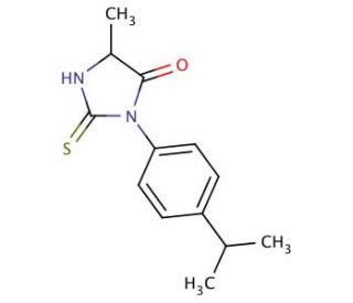 3-(4-isopropylphenyl)-2-mercapto-5-methyl-3,5-dihydro-4H-imidazol-4-one - chemical structure image