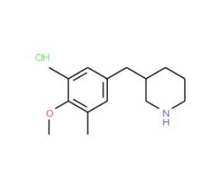 3-(4-Methoxy-3,5-dimethyl-benzyl)-piperidine hydrochloride (CAS 625454-23-1) - chemical structure image