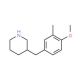 3-(4-Methoxy-3-methyl-benzyl)-piperidine (CAS 955288-19-4) - chemical structure image