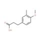 3-(4-Methoxy-3-methyl-phenyl)-propionic acid (CAS 22442-47-3) - chemical structure image
