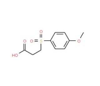 3-(4-Methoxy-benzenesulfonyl)-propionic acid (CAS 91062-23-6) - chemical structure image