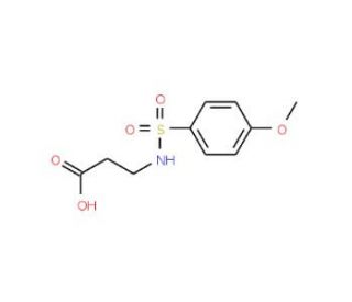 3-(4-Methoxy-benzenesulfonylamino)-propionic acid - chemical structure image