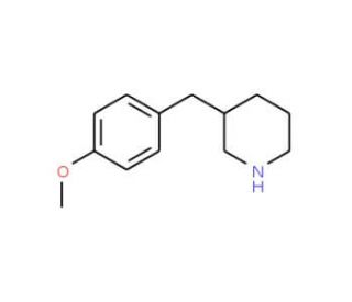 3-(4-Methoxy-benzyl)-piperidine (CAS 136422-65-6) - chemical structure image