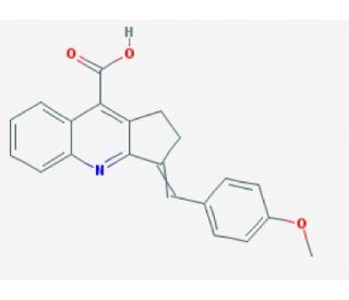 3-(4-Methoxy-benzylidene)-2,3-dihydro-1H-cyclopenta[b]quinoline-9-carboxylic acid - chemical structure image