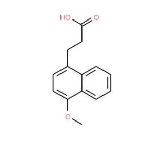 3-(4-Methoxy-naphthalen-1-yl)-propionic acid - chemical structure image