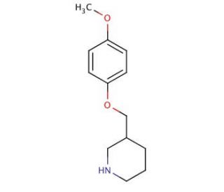3-(4-Methoxy-phenoxymethyl)-piperidine (CAS 405060-20-0) - chemical structure image