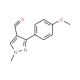 3-(4-Methoxy-phenyl)-1-methyl-1H-pyrazole-4-carbaldehyde - chemical structure image