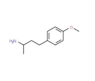 3-(4-Methoxy-phenyl)-1-methyl-propylamine (CAS 51062-15-8) - chemical structure image