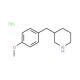 3-(4-Methoxybenzyl)piperidine hydrochloride (CAS 625454-21-9) - chemical structure image