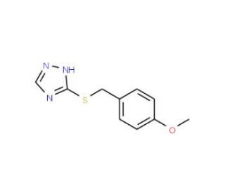 3-(4-Methoxybenzylthio)-1H-1,2,4-triazole (CAS 17357-75-4) - chemical structure image
