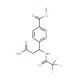 3-[4-(Methoxycarbonyl)phenyl]-3-[(2,2,2-trifluoroacetyl)amino]propanoic acid (CAS 886360-56-1) - chemical structure image