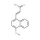 3-(4-Methoxynaphth-1-yl)-2-propenoic acid (CAS 15971-30-9) - chemical structure image