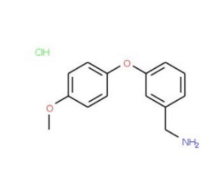 3-(4-Methoxyphenoxy)benzylamine hydrochloride (CAS 154108-33-5) - chemical structure image