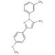 3-(4-methoxyphenyl)-1-(3-methylphenyl)-1H-pyrazol-5-amine - chemical structure image