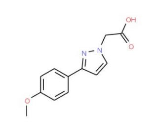 [3-(4-Methoxyphenyl)-1H-pyrazol-1-yl]acetic acid - chemical structure image