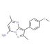 3-(4-Methoxyphenyl)-2,5-dimethylpyrazolo-[1,5-a]pyrimidin-7-amine - chemical structure image