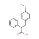 3-(4-Methoxyphenyl)-2-phenylpropionic acid (CAS 4314-68-5) - chemical structure image