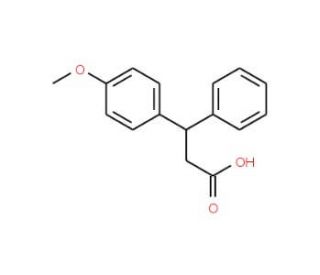 3-(4-Methoxyphenyl)-3-phenylpropanoic acid - chemical structure image