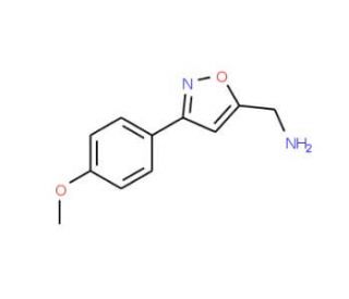 [3-(4-Methoxyphenyl)-5-isoxazolyl]methanamine (CAS 338982-43-7) - chemical structure image